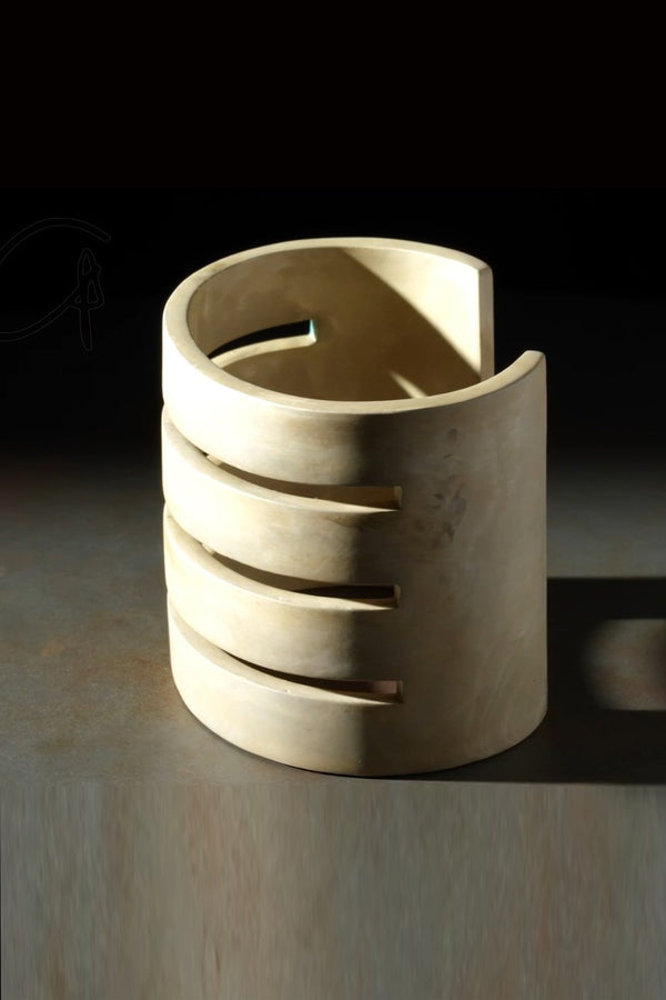 Parts of Four Spine Bracelet Collection Highly Handcrafted PS4-608-6-UAS-CSY 60mm Super Acid Silver PPOF20